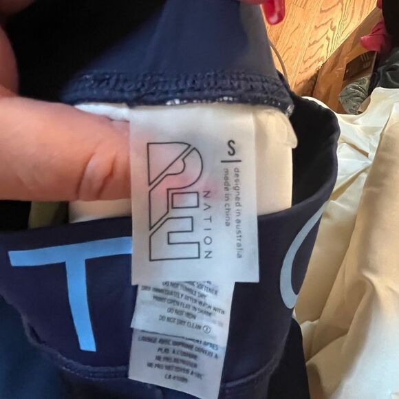 PE Nation Logo Waist Over Foot Leggings sz S - Picture 8 of 11